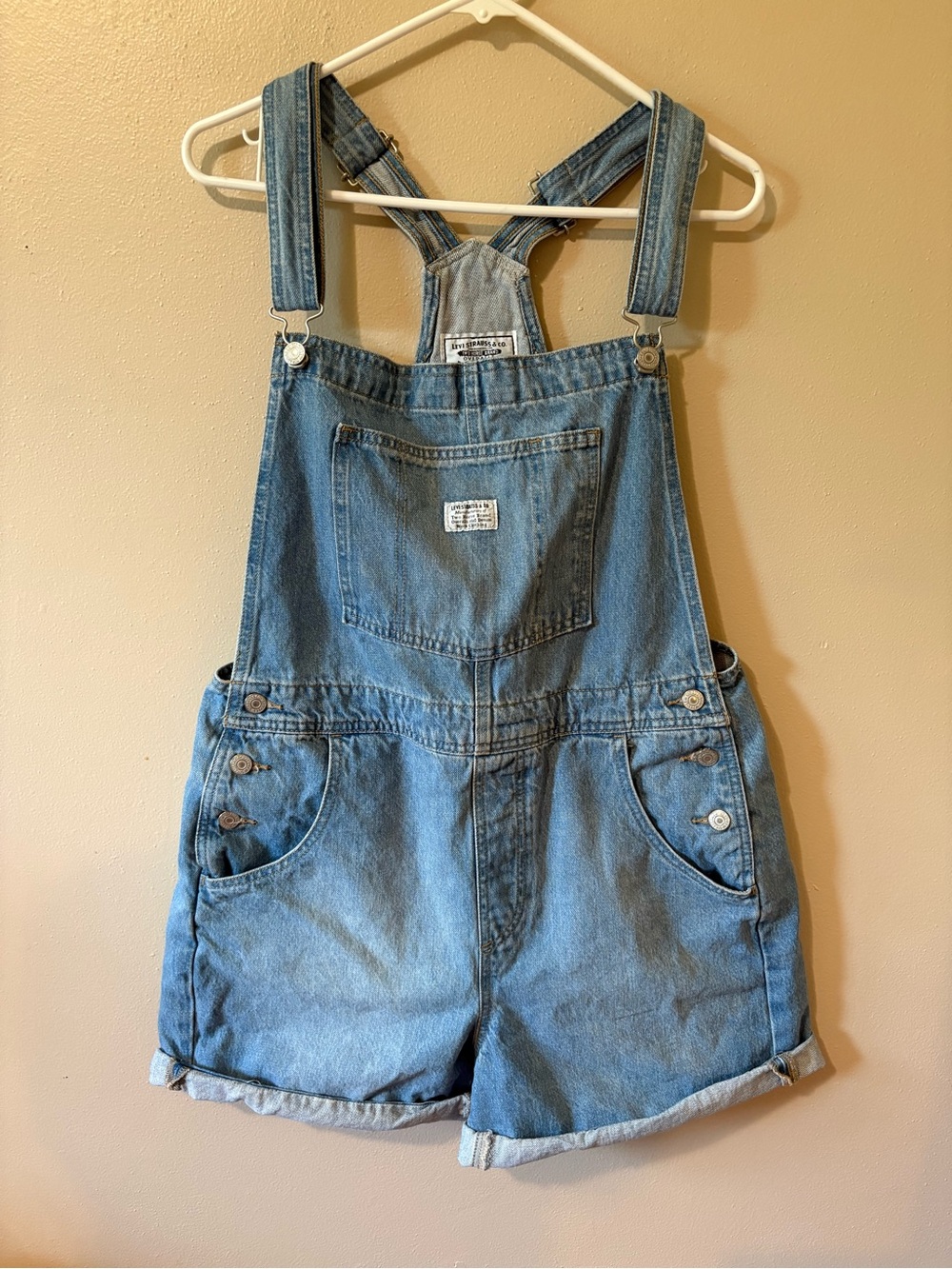 Levi’s Vintage Shortalls Women’s size Large 100% cotton